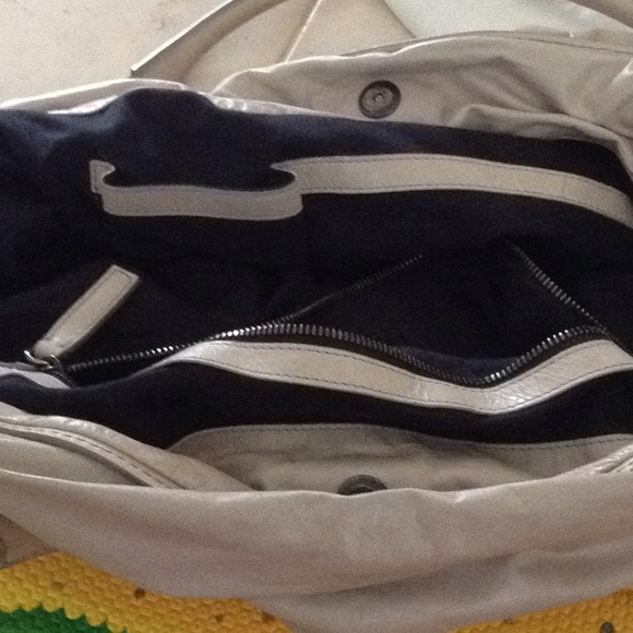 Jil Sander gray leather large bag